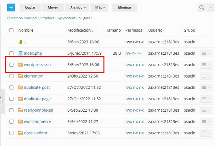error 500 wordpress plugin actualizado