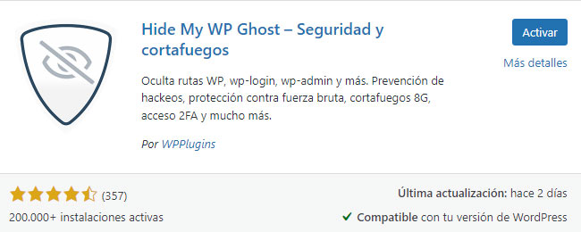 Hide My WP Ghost para proteger tu WordPress 【Guía】