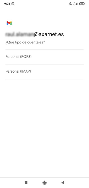 Gmail POP o IMAP 